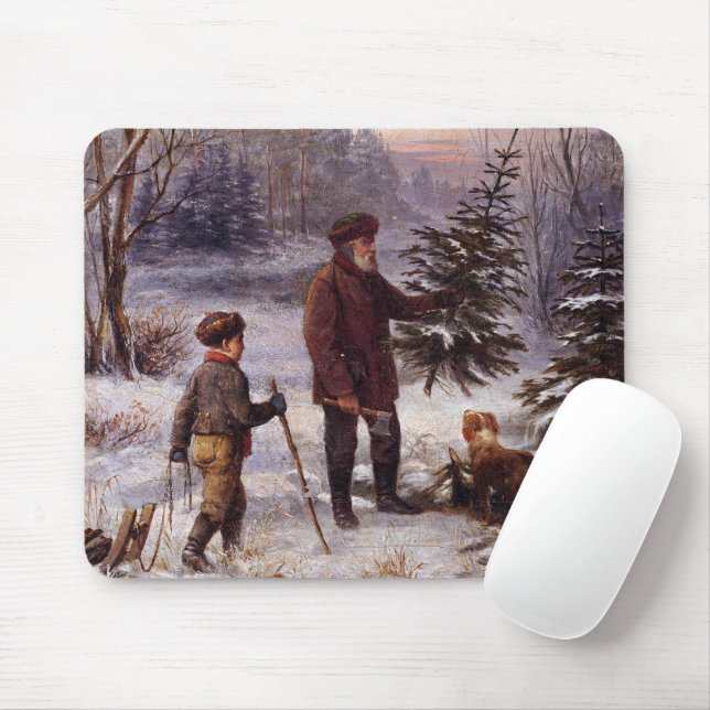 Alfombrilla De Ratón Vorweihnacht Franz Krüger Árbol de Navidad Nieve (Con ratón)