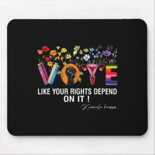 Alfombrilla De Ratón Vota Vals Como Tus Derechos Dependen De Ella Femin