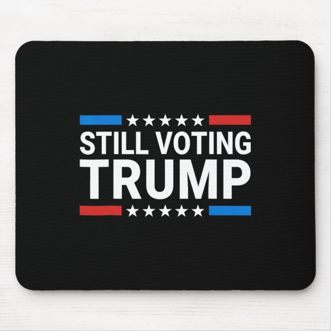 Alfombrilla De Ratón Votando por Trump 2024 Patriótica Bandera American (Frente)