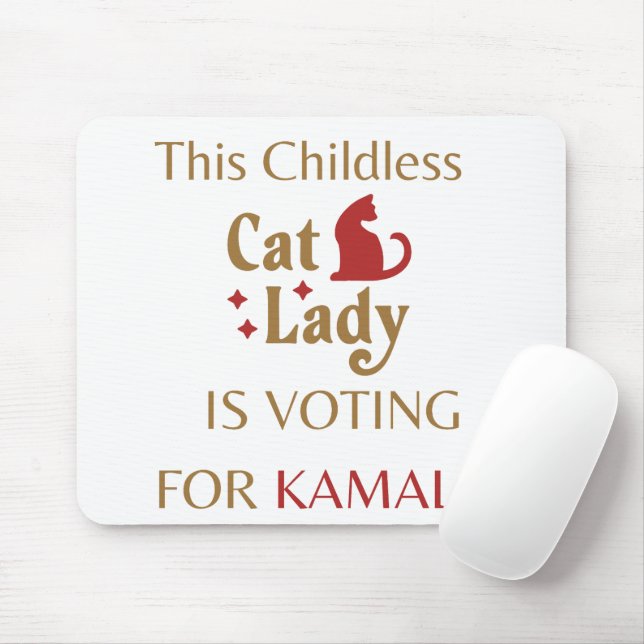 Alfombrilla De Ratón Votar Kamala Mouse Pad (Con ratón)