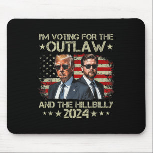Alfombrilla De Ratón Votar por el fuera de la ley &la Hillbilly 202
