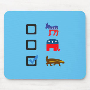 Alfombrilla De Ratón Votar por Honey Badger