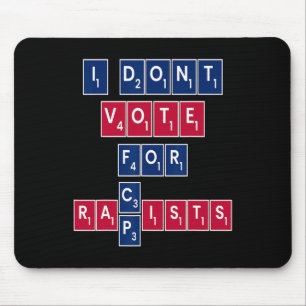Alfombrilla De Ratón Voto de Igualdad Liberal Anti Republicano Azul Pro