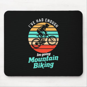 Alfombrilla De Ratón Voy en bicicleta de montaña