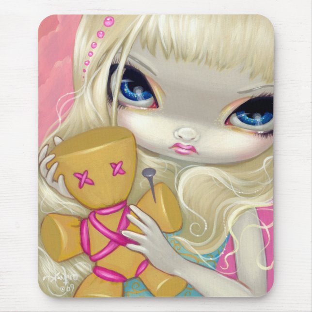 Alfombrilla De Ratón "Vudú en" Mousepad rosado (Frente)