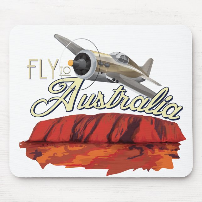Alfombrilla De Ratón Vuela a Australia (Frente)