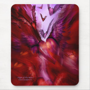 Alfombrilla De Ratón Vuelo del corazón Mousepad