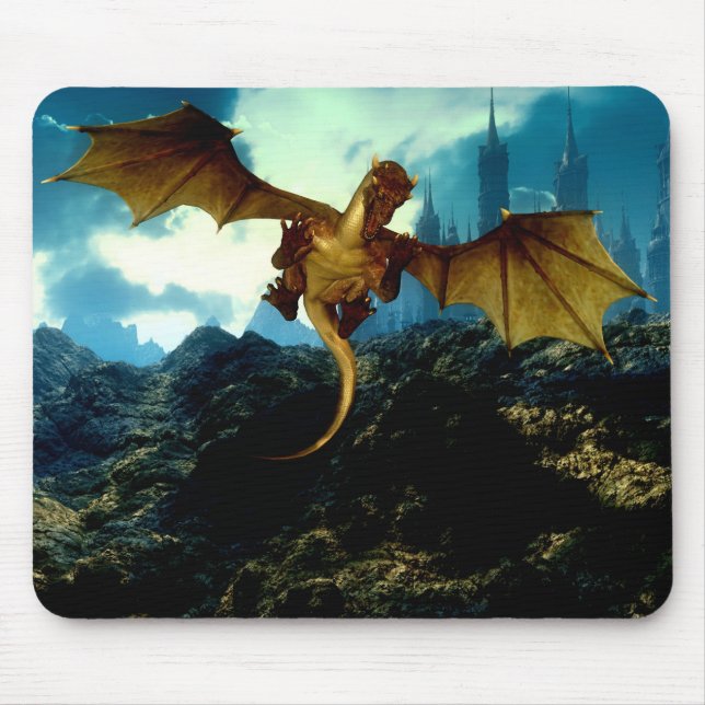 Alfombrilla De Ratón Vuelo del dragón (Frente)