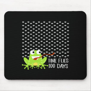 Alfombrilla De Ratón Vuelos a la hora 100 días Rana Fly Diversión 100 d