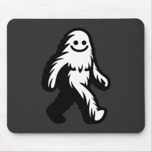 Alfombrilla De Ratón Walking Bigfoot - Sonriente Criptid divertida de S