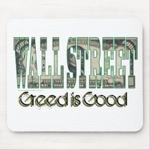 Alfombrilla De Ratón Wall Street/codicia es buena