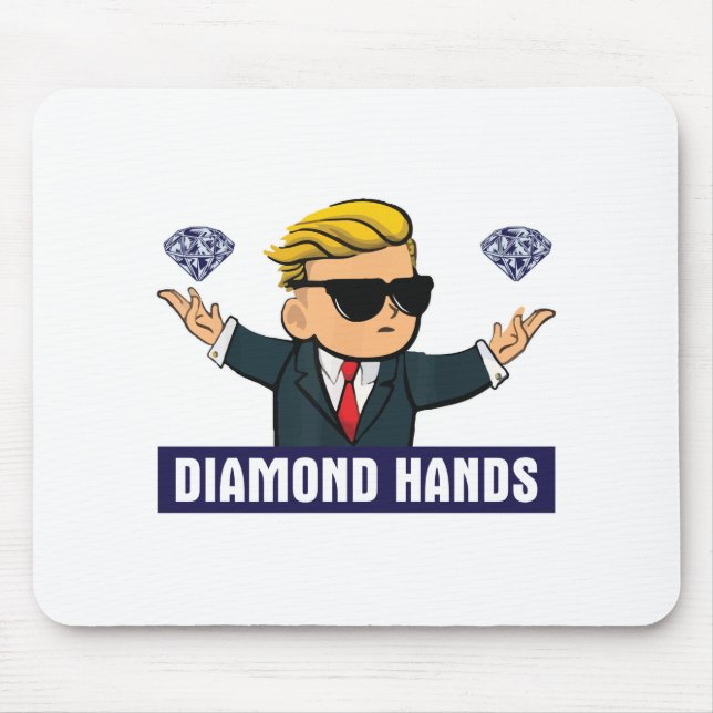 Alfombrilla De Ratón Wallstreetbets Diamond Hands - WSB Stock Market Op (Frente)