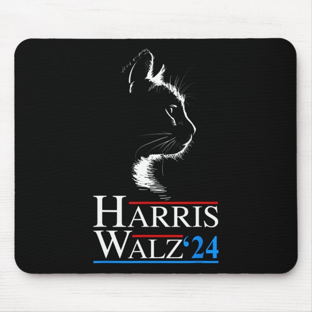 Alfombrilla De Ratón Waltz 2024 Cat Election Kamala Harris Tim Walz 202 (Frente)