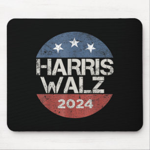 Alfombrilla De Ratón WAlzheimer 2024 Botón de cosecha Kamala Harris Tim
