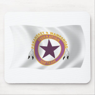 Alfombrilla De Ratón Wampanoag Tribe Flag Mousepad