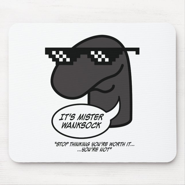 Alfombrilla De Ratón Wanksock Mouse Pad. (Frente)