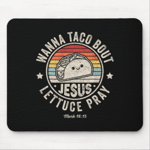 Alfombrilla De Ratón Wanna Taco sobre Jesus Cinco De Mayo Mujeres Hombr