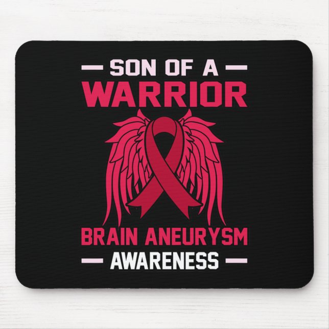 Alfombrilla De Ratón Warrior Brain Aneurysm Awareness Month Simpatizant (Frente)