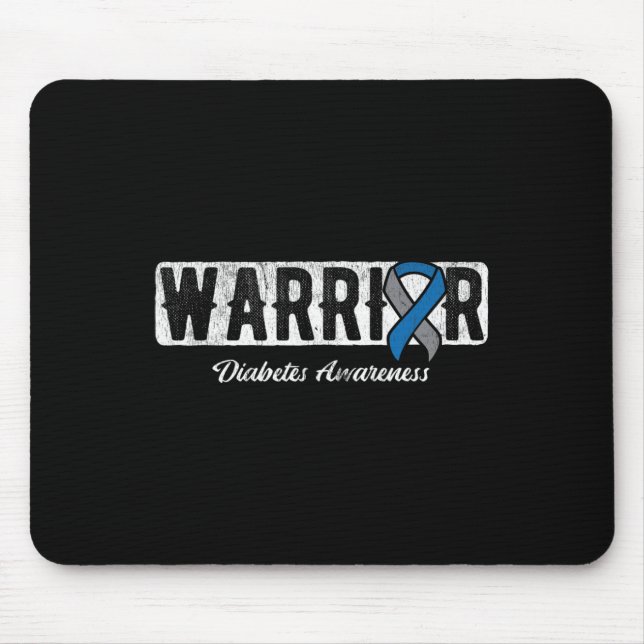 Alfombrilla De Ratón Warrior Diabetes Awareness  (Frente)