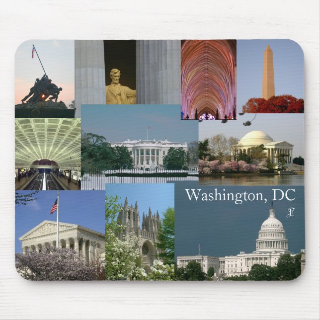 Alfombrilla De Ratón Washington, recuerdo Mousepad de la foto de DC (Frente)