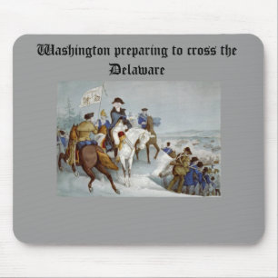 Alfombrilla De Ratón Washington se prepara para cruzar la Delaware