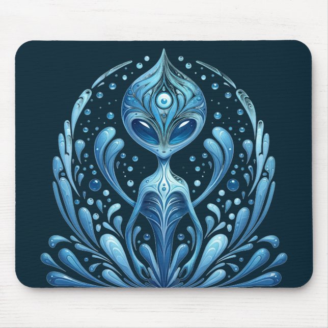Alfombrilla De Ratón Water Alien Mousepad (Frente)