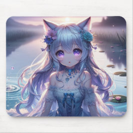 Alfombrilla De Ratón Water Catgirl Anime Princess