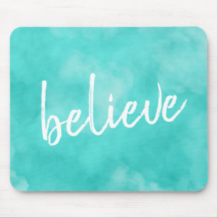 Alfombrilla De Ratón Watercolor Believe Mousepad