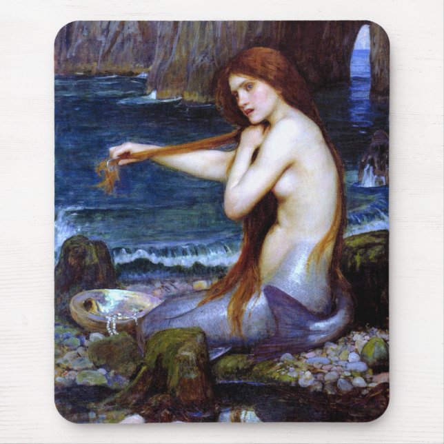 Alfombrilla De Ratón Waterhouse: La sirena (Frente)