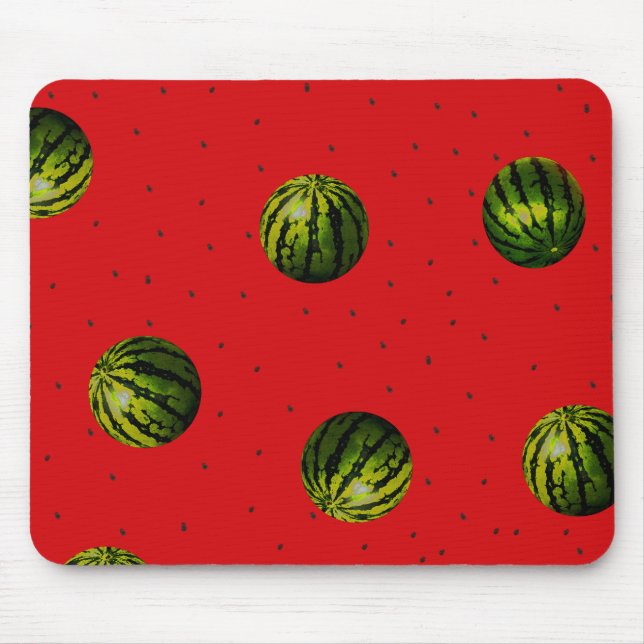 Alfombrilla De Ratón watermelon red and seeds (Frente)