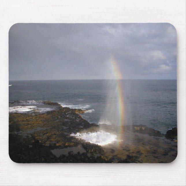 Alfombrilla De Ratón Waterspout con arcoiris (Frente)