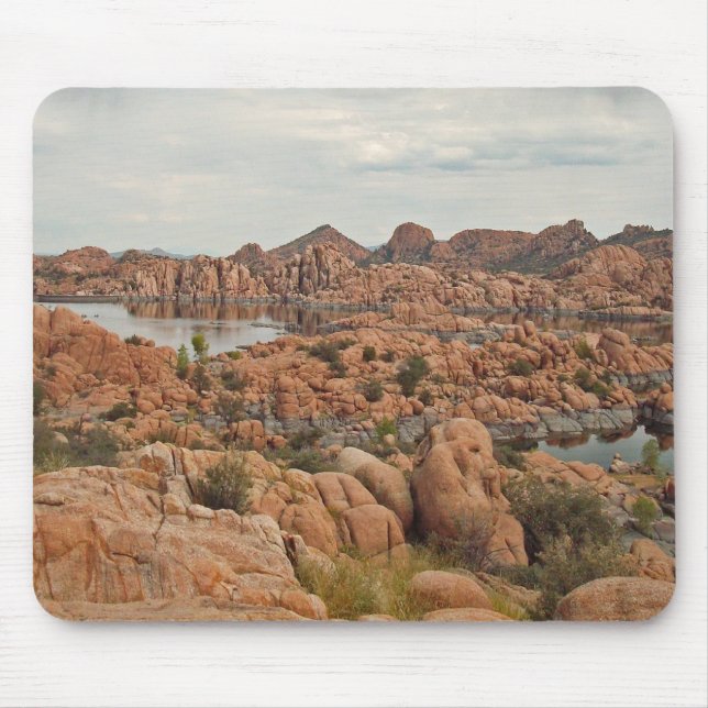 Alfombrilla De Ratón Watson Lake Prescott Arizona Photo Red Rock (Frente)