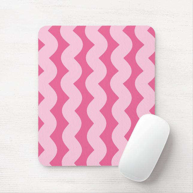 Alfombrilla De Ratón Wave No. 4 - Mouse Pad (Hot Pink) (Con ratón)