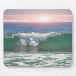 Alfombrilla De Ratón Wave oceánica Sunset Art Mouse Pad