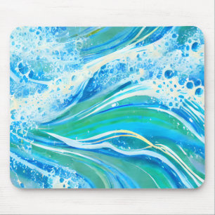 Alfombrilla De Ratón Waves marinas del océano de agua azul