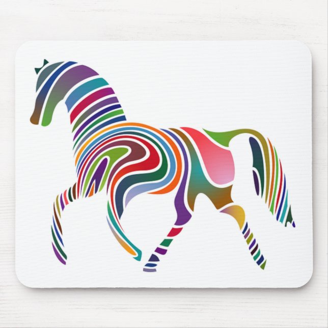 ALFOMBRILLA DE RATÓN WAVY RAINBOW HORSE (Frente)