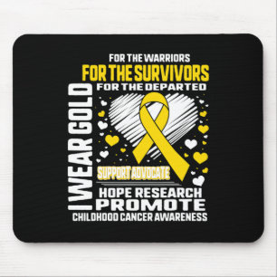 Alfombrilla De Ratón Wear Gold Para Los Guerreros Que Conceden El Cánce
