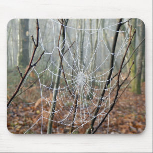 Alfombrilla De Ratón Web de la musa de la araña del jardín europeo