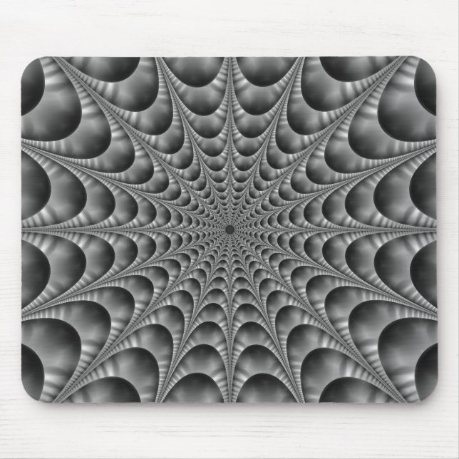 Alfombrilla De Ratón Web en blanco y negro (Frente)