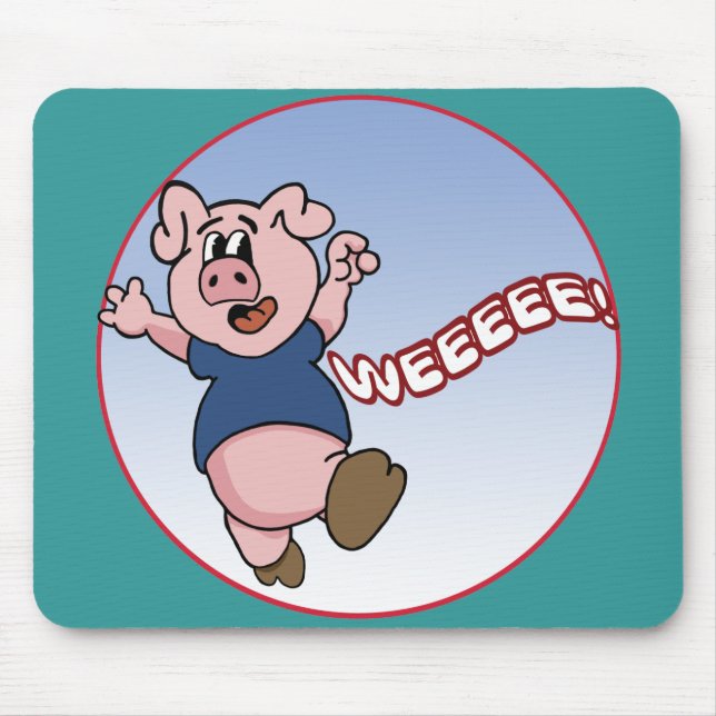 Alfombrilla De Ratón Wee Piggy (Frente)