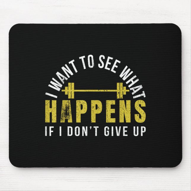 Alfombrilla De Ratón Weightlifting Bodybuilder Muscle Barbell Exercise  (Frente)