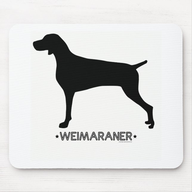Alfombrilla De Ratón Weimaraner Mousepad (Frente)