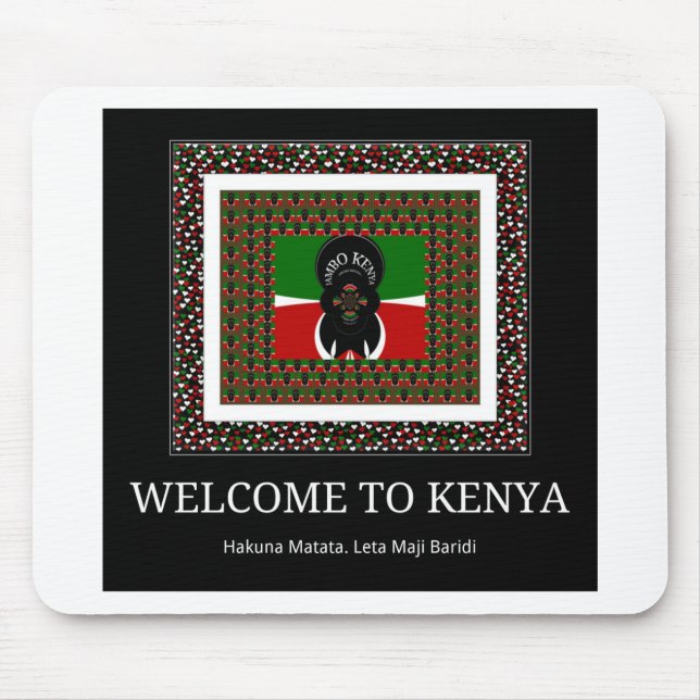 Alfombrilla De Ratón Welcome to Kenya Hakuna Matata (Frente)