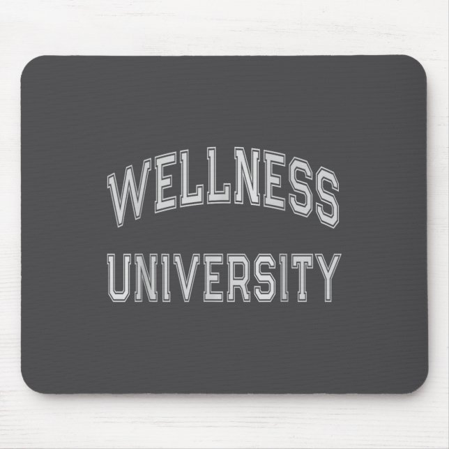 Alfombrilla De Ratón Wellness University Squad Fitness Coach Gym Health (Frente)