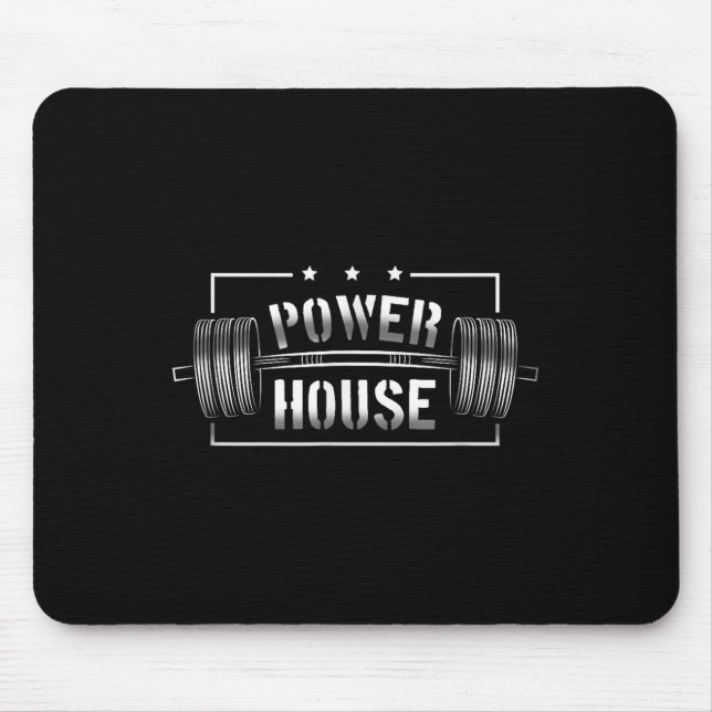 Alfombrilla De Ratón Wer House Gym Motivation Bold Statement  (Frente)