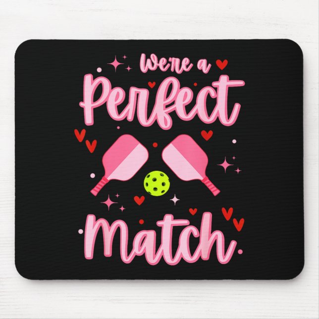 Alfombrilla De Ratón We're A Perfect Match Funny Ckleball Valentines Da (Frente)