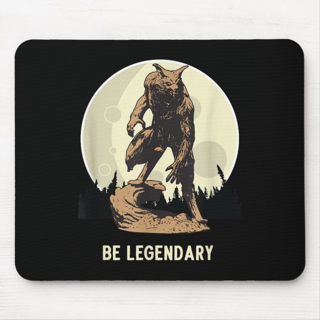 Alfombrilla De Ratón Werewolf Be Legendary Motivational Insrational  (Frente)