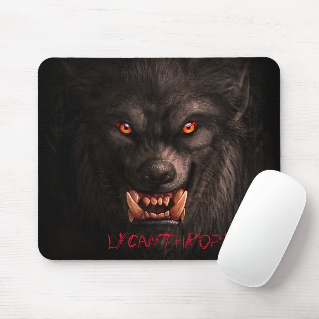 Alfombrilla De Ratón Werewolf (Lycanthropy) Mousepad (Con ratón)