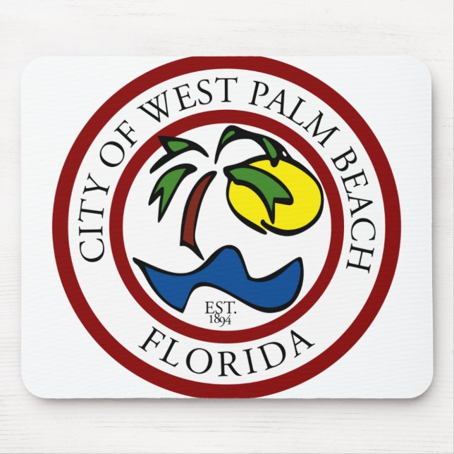 Alfombrilla De Ratón West Palm Beach Florida (Frente)