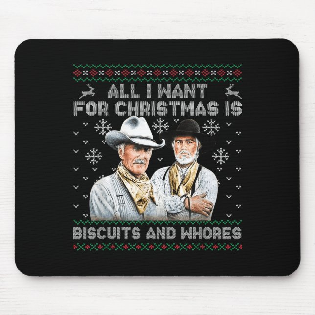 Alfombrilla De Ratón Western Biscuits And S Christmas Quote  (Frente)